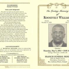Homegoing Service Program - Page 1 (birth year should be 1936)