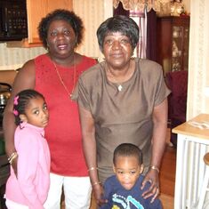 Candace, Ms. Rosa & her grandbabies Tylethia & Elijah.