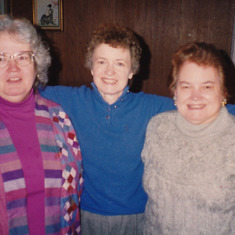 Joan Riley, Rosalie Wielkopolan, and Martha Pope, the three Hoffman sisters as adults