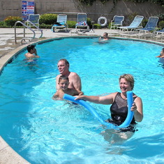 Swimming at the Sheldon's 2