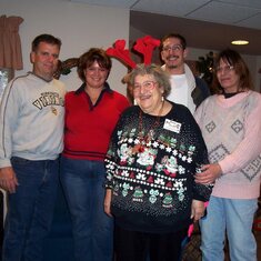 Rose with Gina & Dave Schudi, Mary Ann Ziebarth & Jeremy in 2005