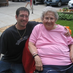 Grandma Rose and Jeremy, July 2008