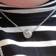 Wearing this necklace today in memory of my dear friend,  Rose Marie. 