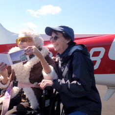 Rose’s last flight was with Maddie.  Maddie is 90 years old and had a life long dream to fly a plane.  Rose made that dream come true.