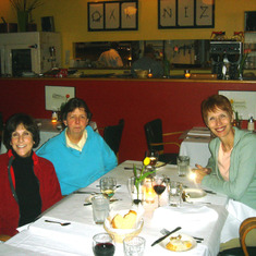 Rose, Susan and Marti at dinner in Portland--as always, having a great time.