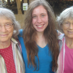 Stephanie Septembre with her 'aged' aunties