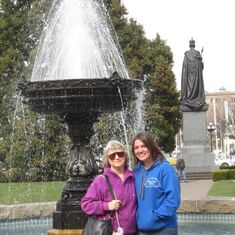 Fountain in front of legislature building