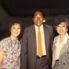 Rose Ochi and Darlene Kuba with late civil rights leader, John Lewis