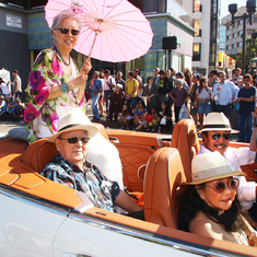 Riding in the Nisei Week Parade as Grand Marshall 