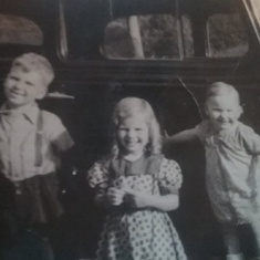 Mommy ,Uncle Bill,Aunt Charlotte when they were kids