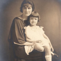 1924.circa   Rosemary with her mother, Doris Black Whiting. Toledo, Ohio