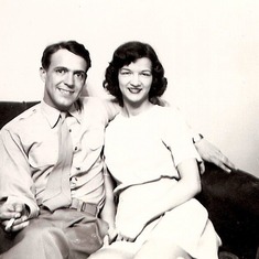 1944 circa.  Rosemary with first husband, Lan Ingalls, probably in Great Falls, Montana