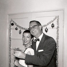 1951, Christmas, Washington, D.C.  Second marriage ceremony with Burt Leiper (second husband)