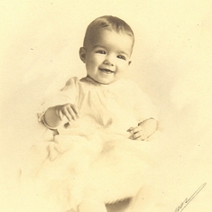 1919.  Rosemary Whiting as an infant.  Bowman Studio photo, Toledo, Ohio.