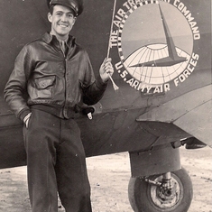 1943 circa.  Lan Ingalls, Rosemary's first husband, a WWII pilot.  Probably in Great Falls, Montana.