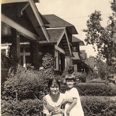 1924 circa.  Rosemary and her mother, Doris Whiting.