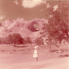 1957, January.  Rosemary at Window Rock, Arizona.  Married to Burt Leiper.