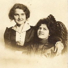 Rosemary's mother (right) and aunt (left).  Doris Black and her sister, possibly Laura Agnes Black.  An "aunt" per Rosemary.