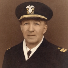 Rosemary's father, Justin Rice Black in military uniform, Lieutenant in U.S. Navy, World War I.