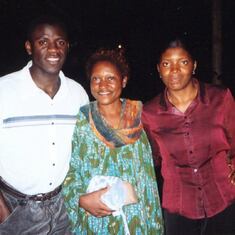 Aunty Mbete wit Ivan and Louisa in 2003