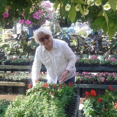 Spring at the Garden Center- Joy defined for Rosemary