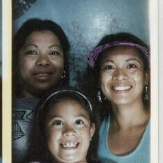 A photo booth picture with Rosie, Maya & Lisa Marie