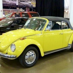 This was just like Rosie's V W super beetle convertibl