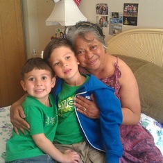 Aunty Rosie with Gavin and Skyler (Maya's Grandsons/Ryan & Vanessa's boys)