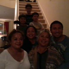 Aunty Rosie, Maya, and Annabelle and Dorian and his sons.