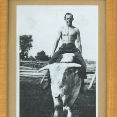 dad on his bull