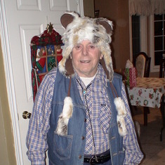 Dad with a funny hat