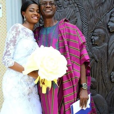 At Sayo's wedding in Our Saviour's Church TBS Lagos