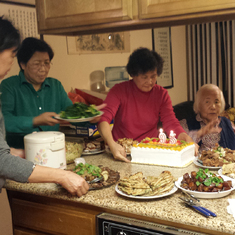 Rowena organized a party for Auntie Stella's 93rd birthday
