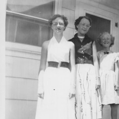 With Cousins Sandra and Cheryl 1953 Laramie, WY