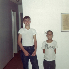Roy with cousin Billy Berger.  Billy's the tall one :)