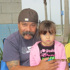 Roy and his granddaughter at Dune's parks pinic