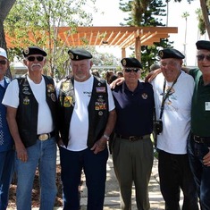 Veterans and Gamewardens with Carl (second from left) at Celebration of Life