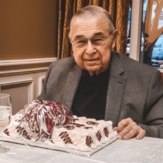 Dad celebrating his 87th birthday - March 18, 2019