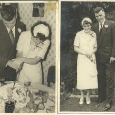 Dad and Mums  wedding day .