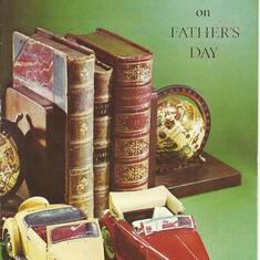 DADS  FATHERS DAY CARD I GAVE HIM IN 1976 ,40 YEARS AGO TODAY