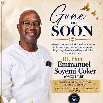 Rt  Hon Emmanuel  Soyemi Coker