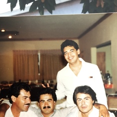 In Mexico with bro Felix, Ruben, Robert and Jaime Cortez may he Rest In Peace