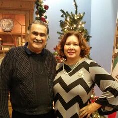12/14/14: Ruben and Linda at Pasadena Lions Club holiday party