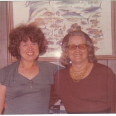 Carol Williams and Mother-in-Law Ruby Taylor Mar 1978