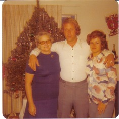Mom - Buddy - Carol at Christmas 1976