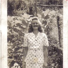 My Beautiful Mother - Ruby Taylor.  She loved that  Polka Dot Dress - 1943