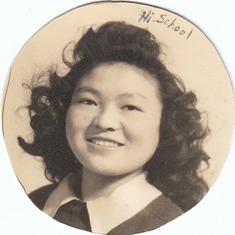Ruby Kumasaka, High School portrait