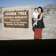 Traveling in 1959, one child down, and another on the way