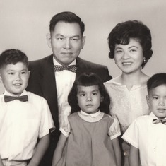 Family at Xmas 1961-62