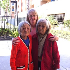 Ruby, sister Reiko, and daughter-in-law Pam, 2014